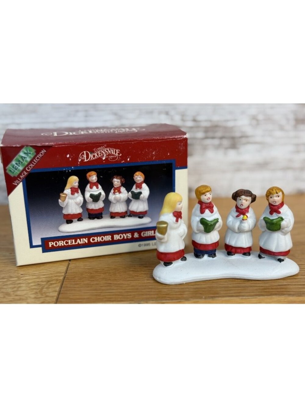 Vintage 1995 Lemax Village Figurines Choir Boys & Girls Christmas